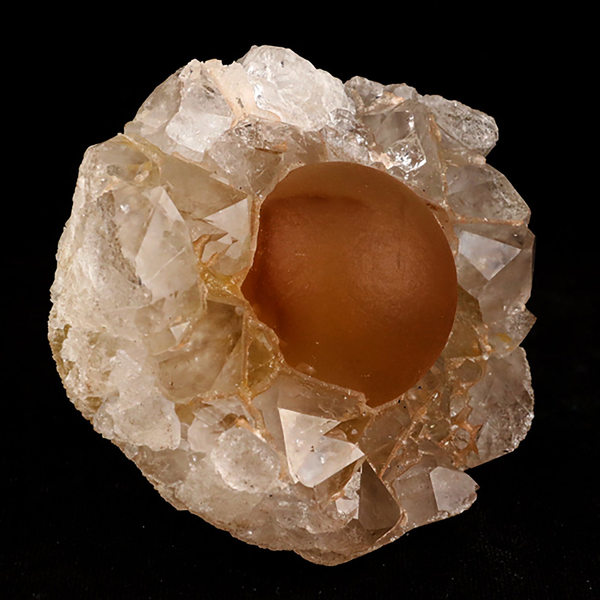 Fluorite ball on MM Quartz Natural Mineral Specimen # B 5396 Fluorite Superb Minerals 