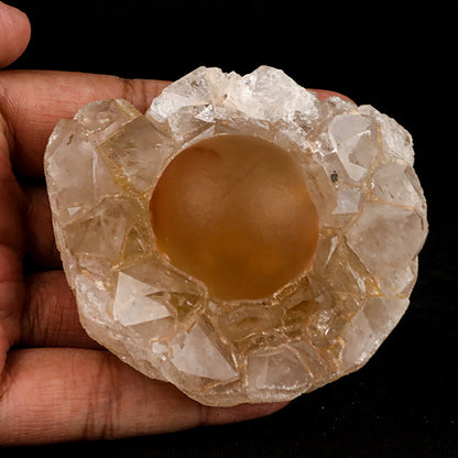 Fluorite ball on MM Quartz Natural Mineral Specimen # B 5396 Fluorite Superb Minerals 