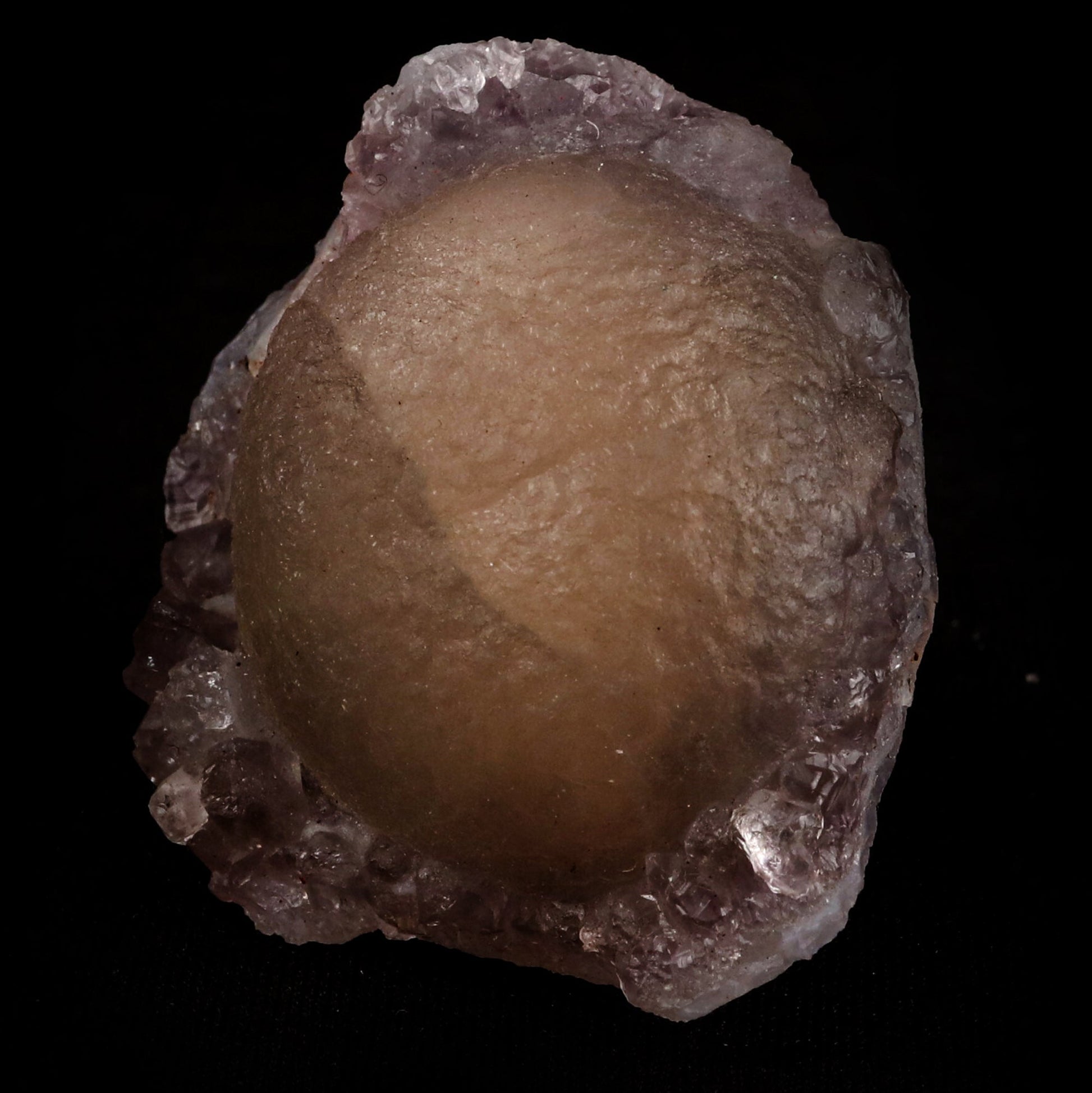 Fluorite ball on MM Quartz Natural Mineral Specimen # B 5399 Fluorite Superb Minerals 
