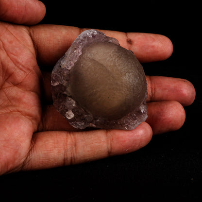Fluorite ball on MM Quartz Natural Mineral Specimen # B 5399 Fluorite Superb Minerals 