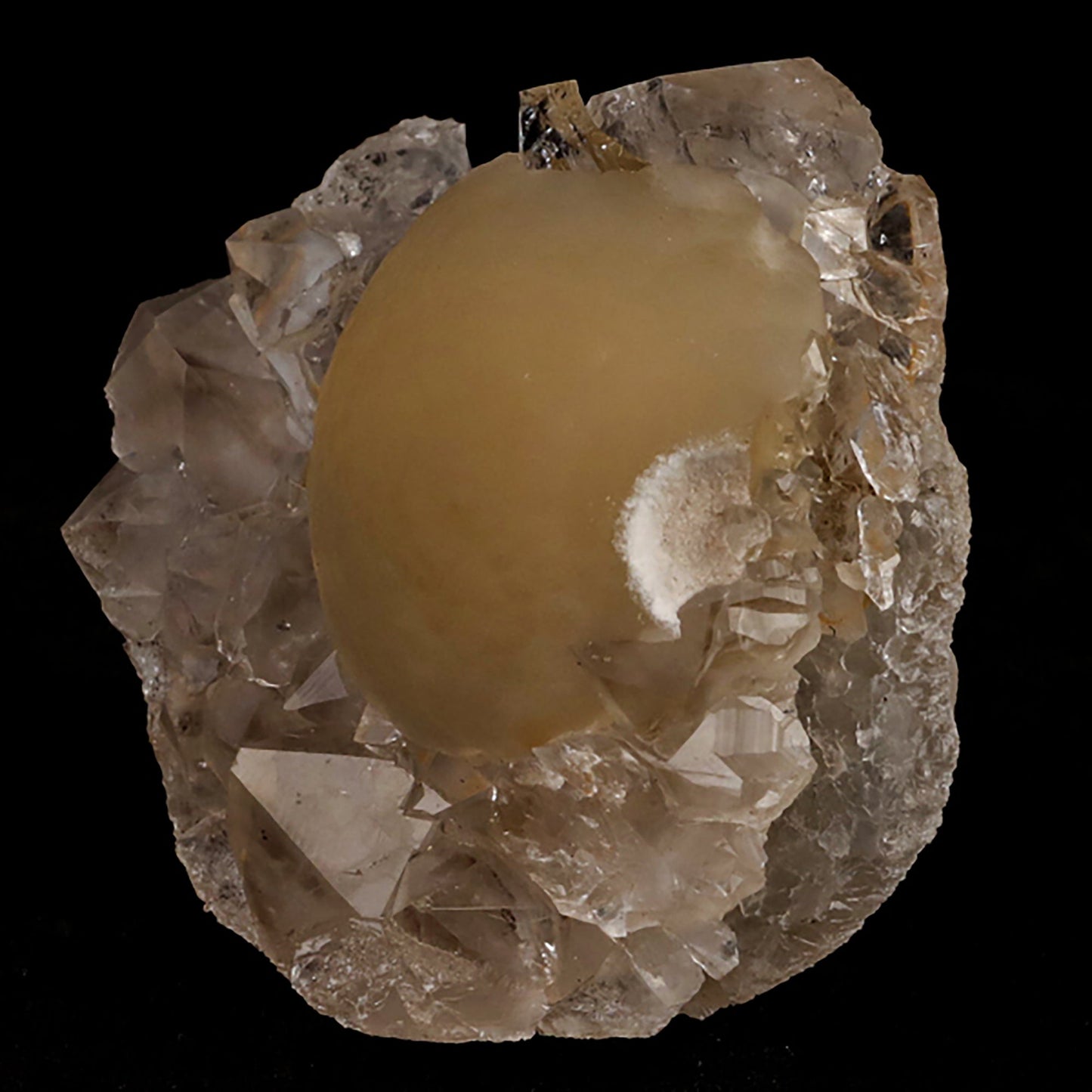 Fluorite ball on MM Quartz Natural Mineral Specimen # B 5414 Fluorite Superb Minerals 