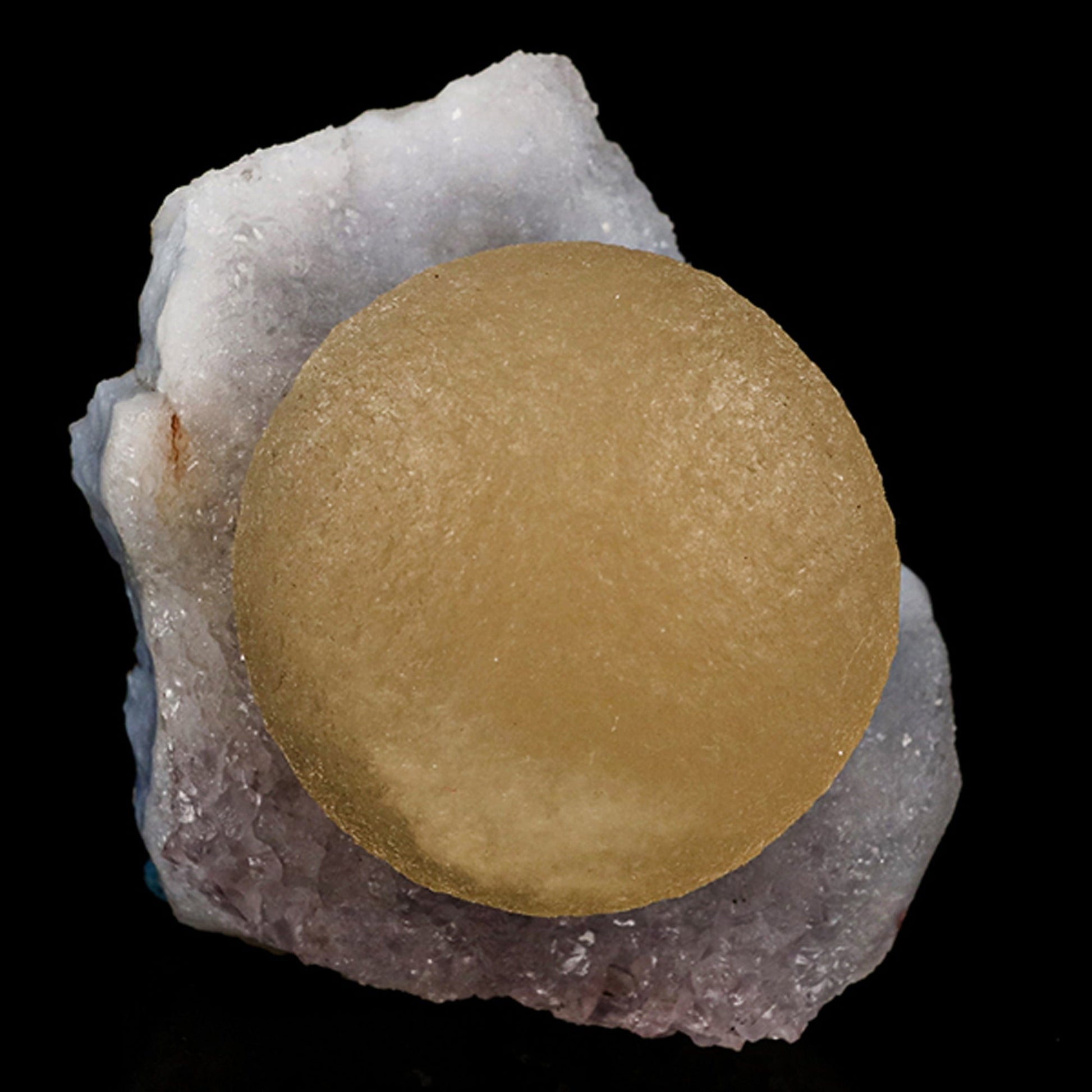 Fluorite ball on MM Quartz Natural Mineral Specimen # B 6184 Fluorite Superb Minerals 