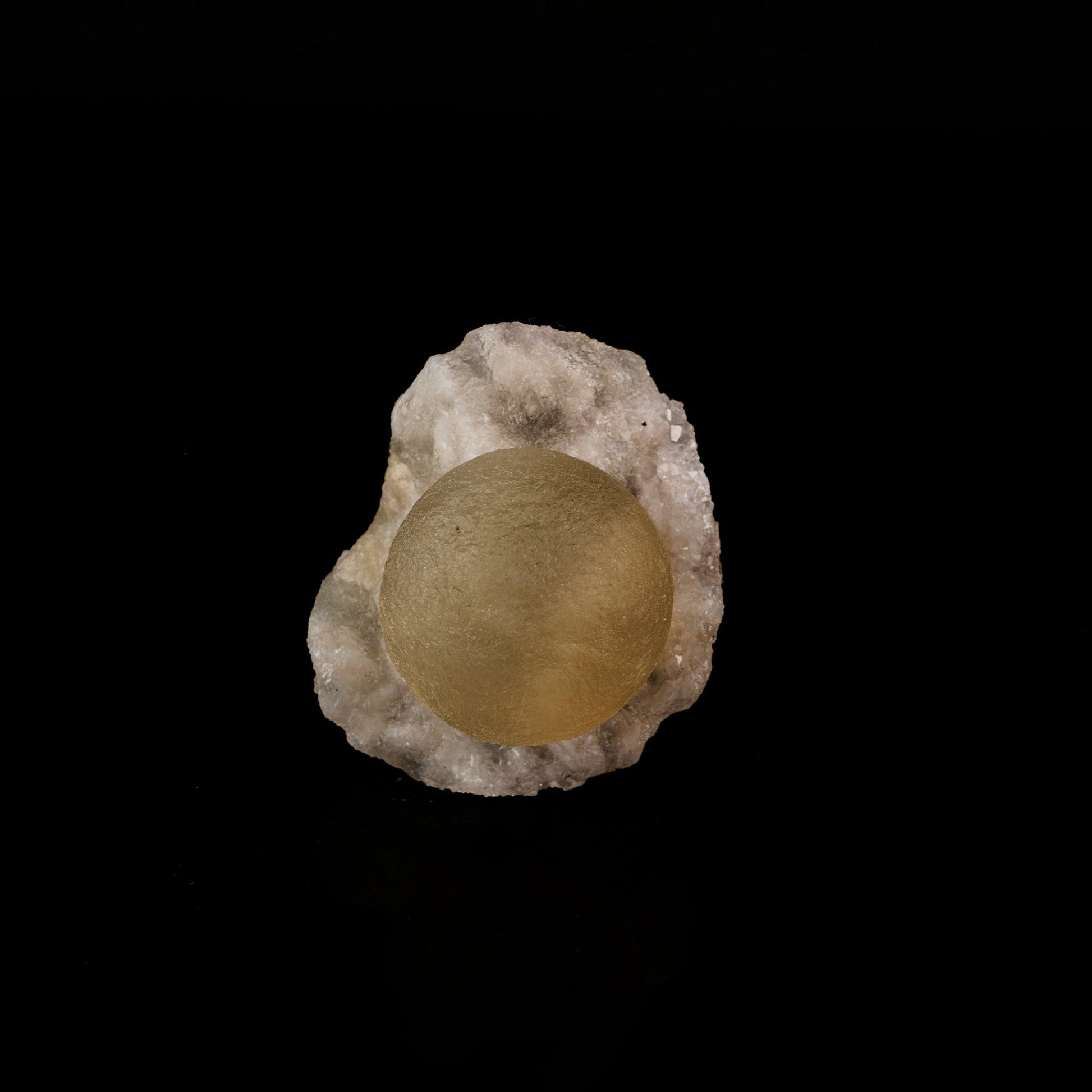 Fluorite ball on MM Quartz Natural Mineral Specimen # B 6202 Fluorite Superb Minerals 