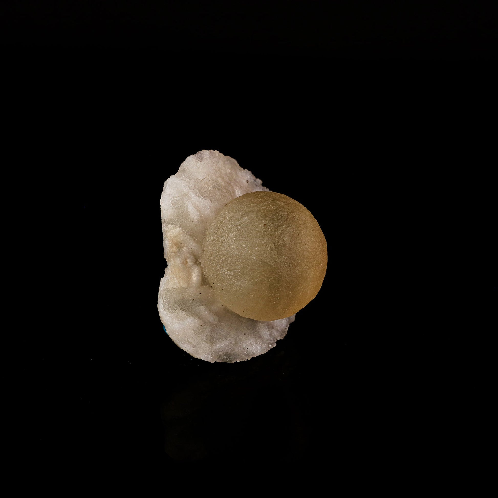 Fluorite ball on MM Quartz Natural Mineral Specimen # B 6202 Fluorite Superb Minerals 