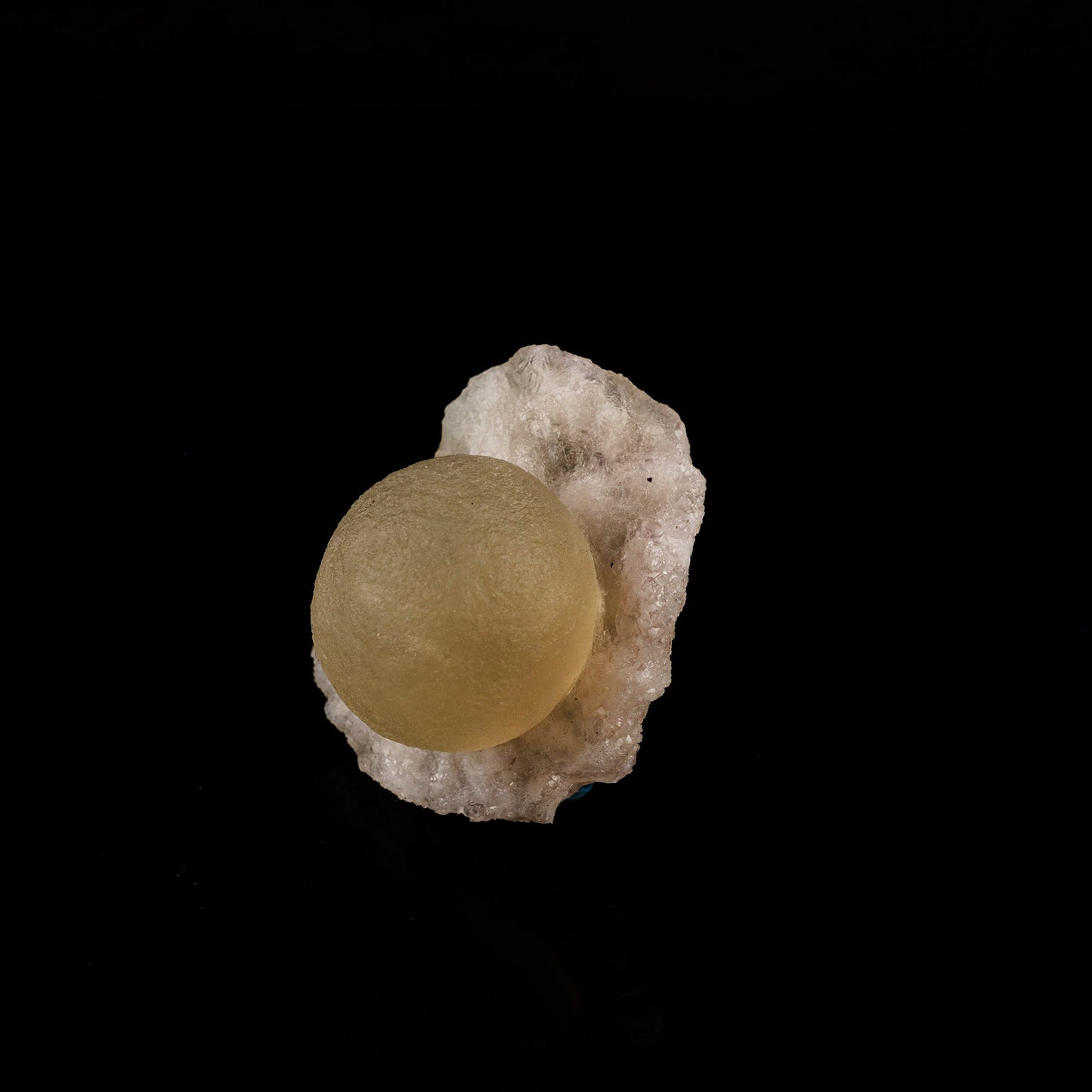 Fluorite ball on MM Quartz Natural Mineral Specimen # B 6202 Fluorite Superb Minerals 