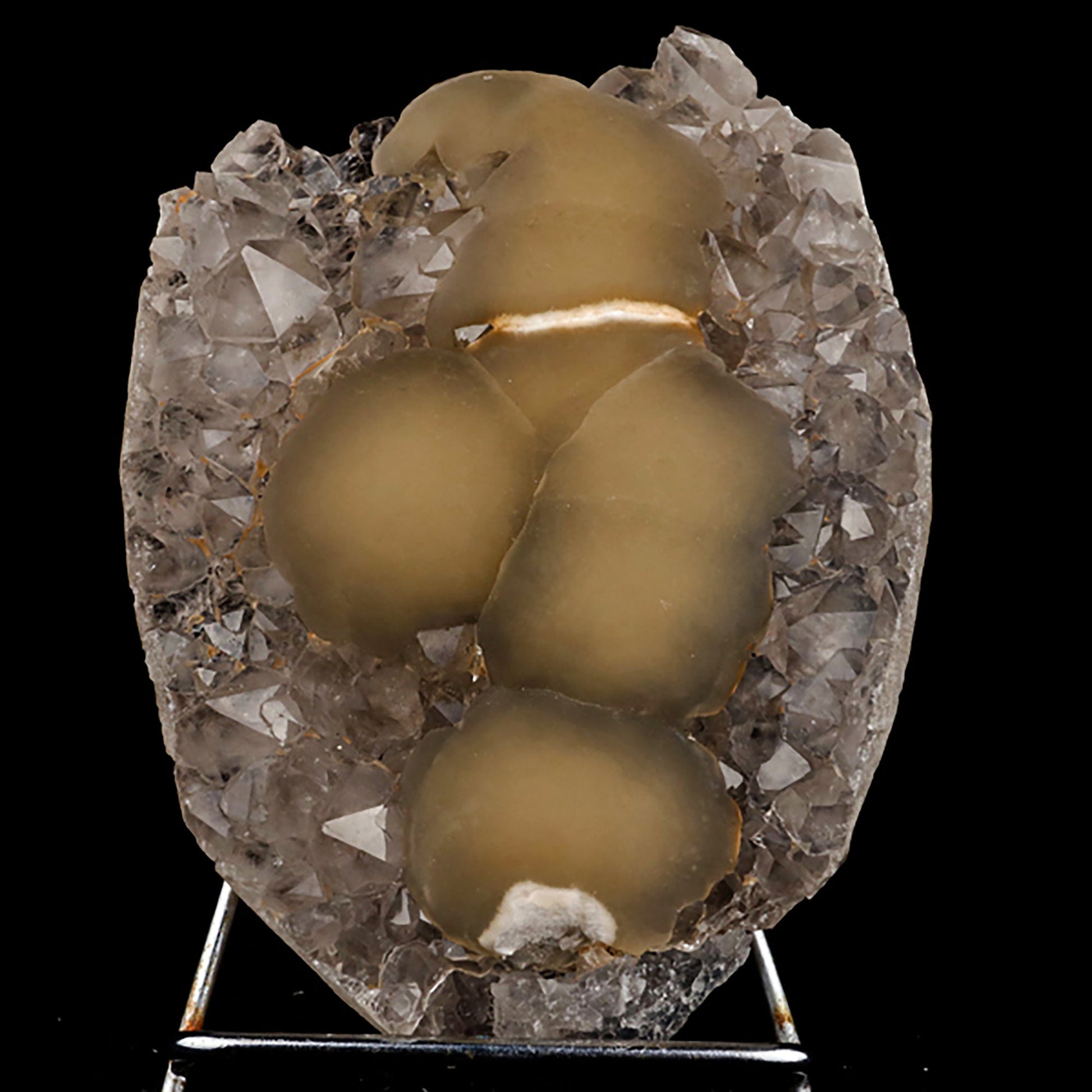 Fluorite balls on MM Quartz Natural Mineral Specimen # B 5410 Fluorite Superb Minerals 