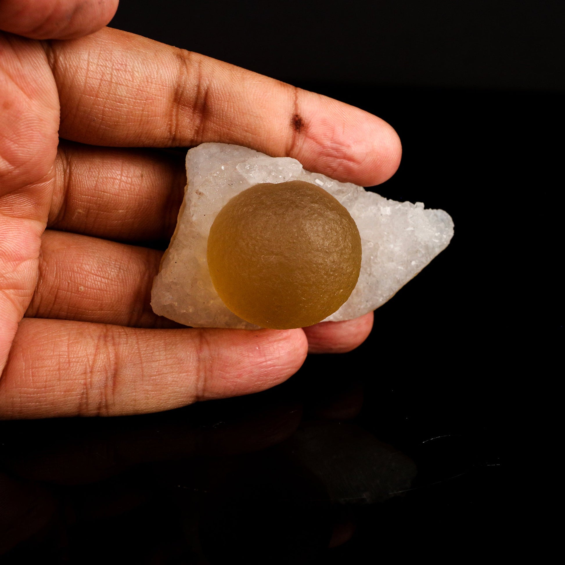 Fluorite balls on MM Quartz Natural Mineral Specimen # B 5794 Fluorite Superb Minerals 
