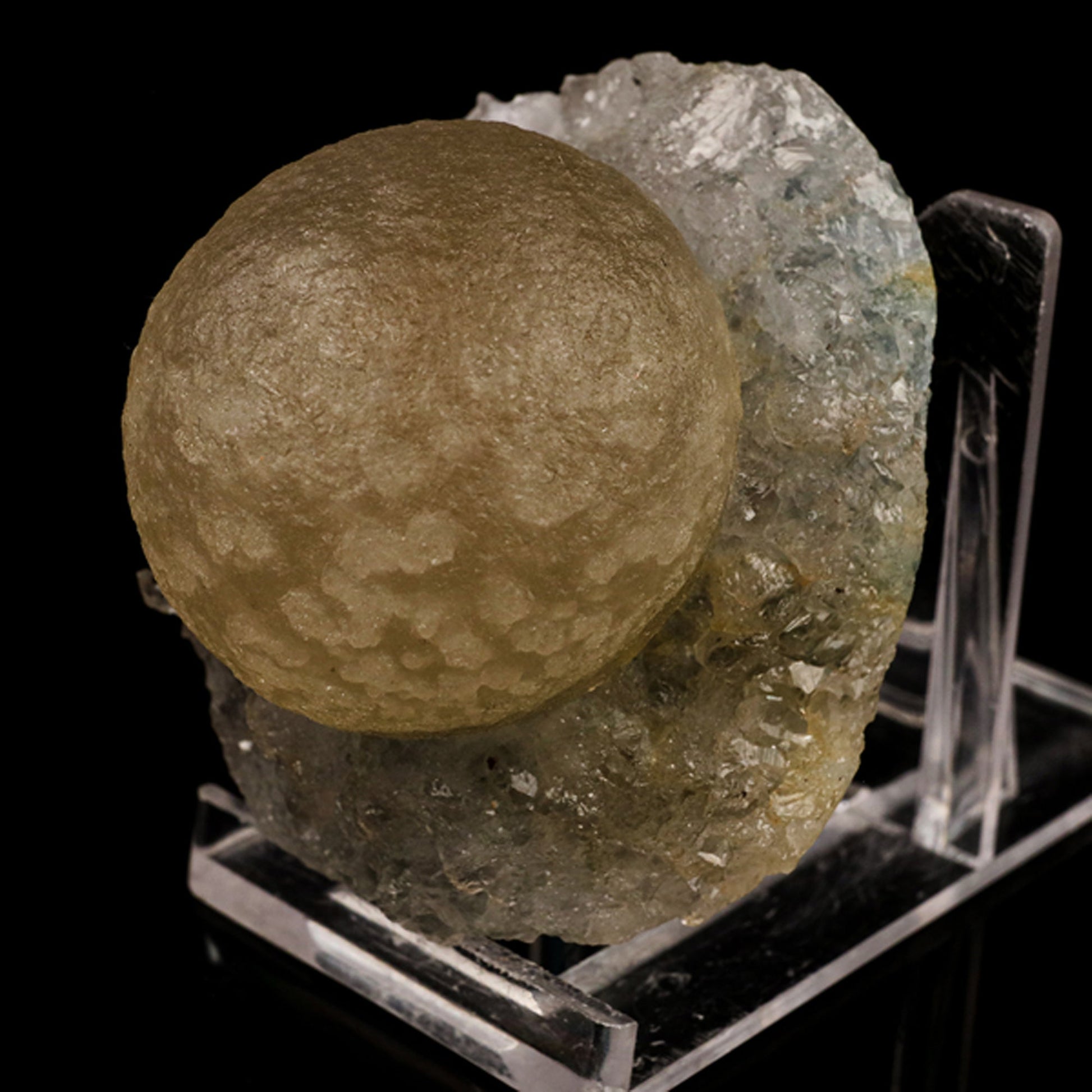 Fluorite balls on MM Quartz Natural Mineral Specimen # B 5935 Fluorite Superb Minerals 