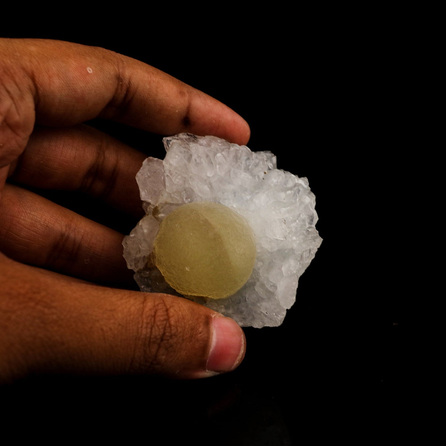 Fluorite balls on MM Quartz Natural Mineral Specimen # B 5943 Thomsonite Superb Minerals 