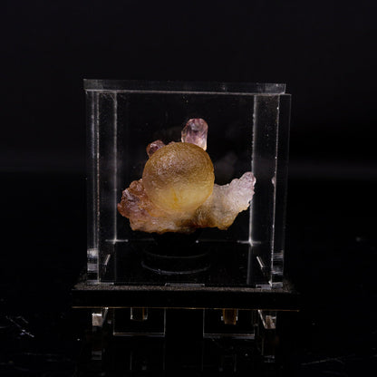 Fluorite Botridoal on Amethyst Natural Mineral Specimen # B 6719 Fluorite Superb Minerals 