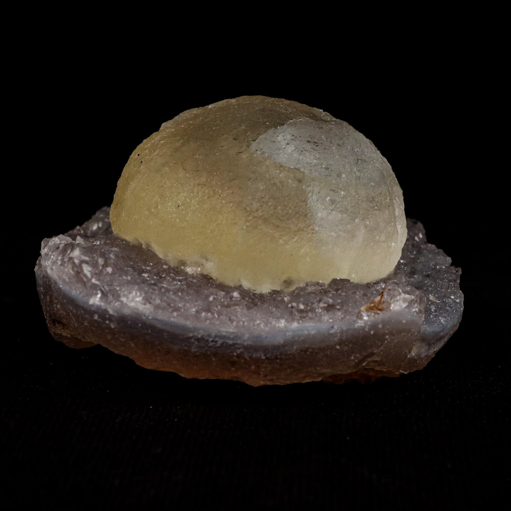 Fluorite Botryoidal on MM Quartz Natural Mineral Specimen # B 5068  https://www.superbminerals.us/products/fluorite-botryoidal-on-mm-quartz-natural-mineral-specimen-b-5068  Features: A beautiful across botryoidal fluorite, perched like a fried egg as we fondly call themn on lustrous quartz crystals. Modern classics from India, these were more abundant a few years ago and not around as much now. Primary Mineral(s): Fluorite