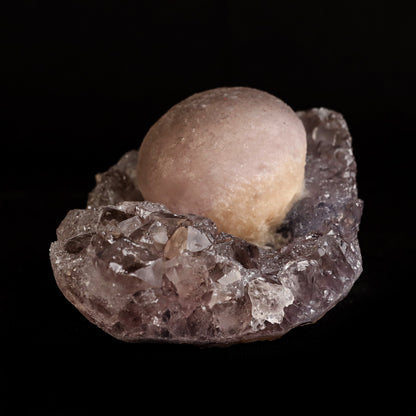 Fluorite Botryoidal on Quartz Natural Mineral Specimen # B 5042  https://www.superbminerals.us/products/fluorite-botryoidal-on-quartz-natural-mineral-specimen-b-5042  Features: This specimen is a great example of this well-known material, with a delicate golden-yellow sphere sitting on a somewhat smokey colour Quartz crystal matrix.It's crucial to note that the Quartz is crystallised, as many pieces from this locality have Fluorite atop cryptocrystalline Quartz, such as Chalcedony