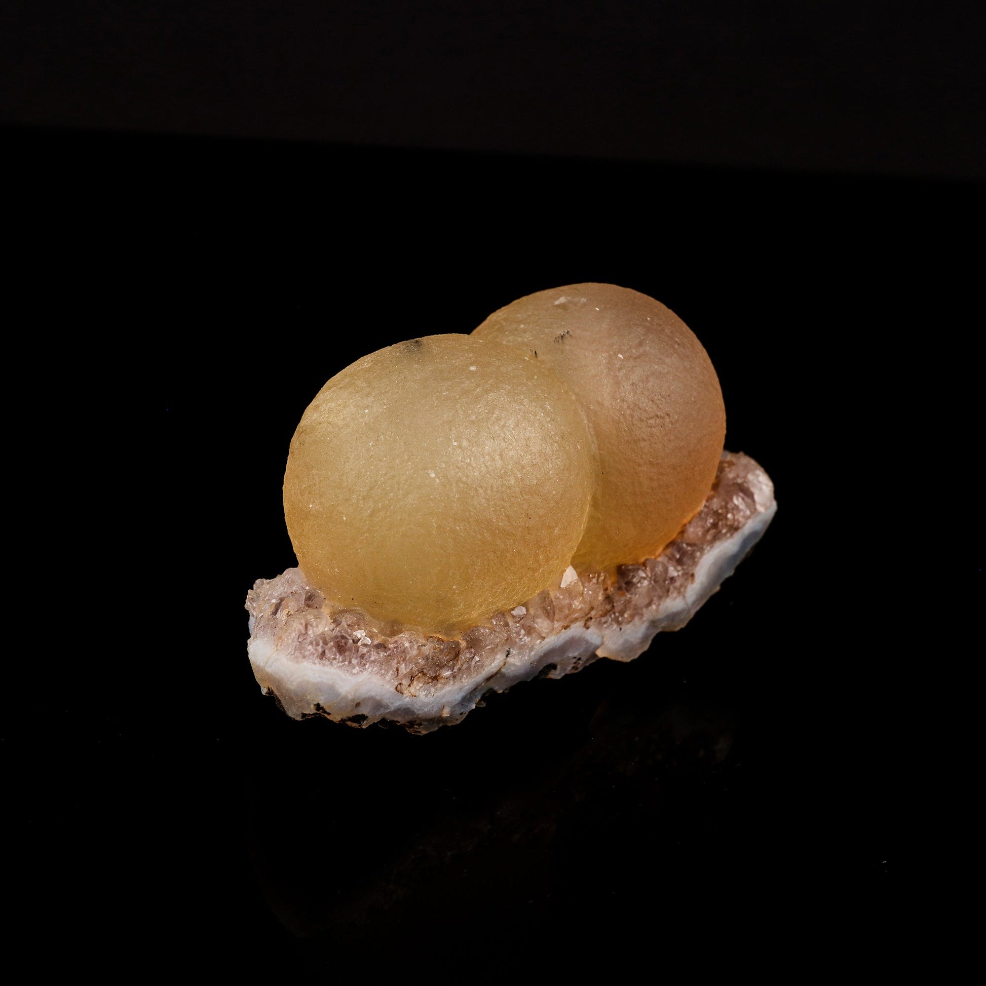 Fluorite Dual Ball on Amethyst Very Rare Natural Mineral Specimen # B 6099 Fluorite Fluorite 
