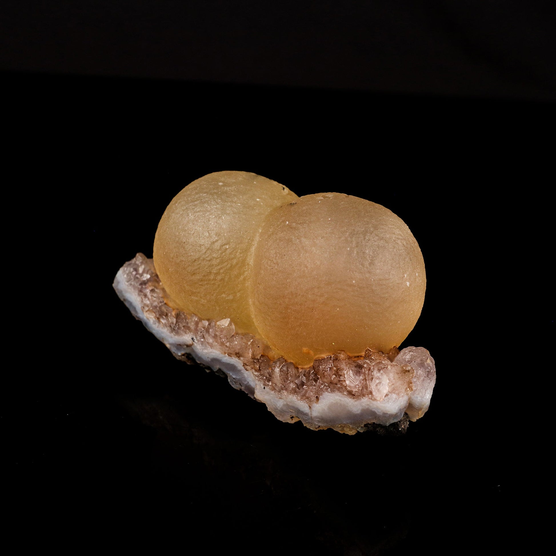 Fluorite Dual Ball on Amethyst Very Rare Natural Mineral Specimen # B 6099 Fluorite Fluorite 