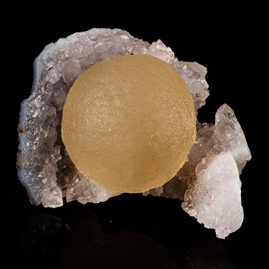 Fluorite Huge Ball on Amethyst Very Rare Natural Mineral Specimen # B 5786 Fluorite Superb Minerals 