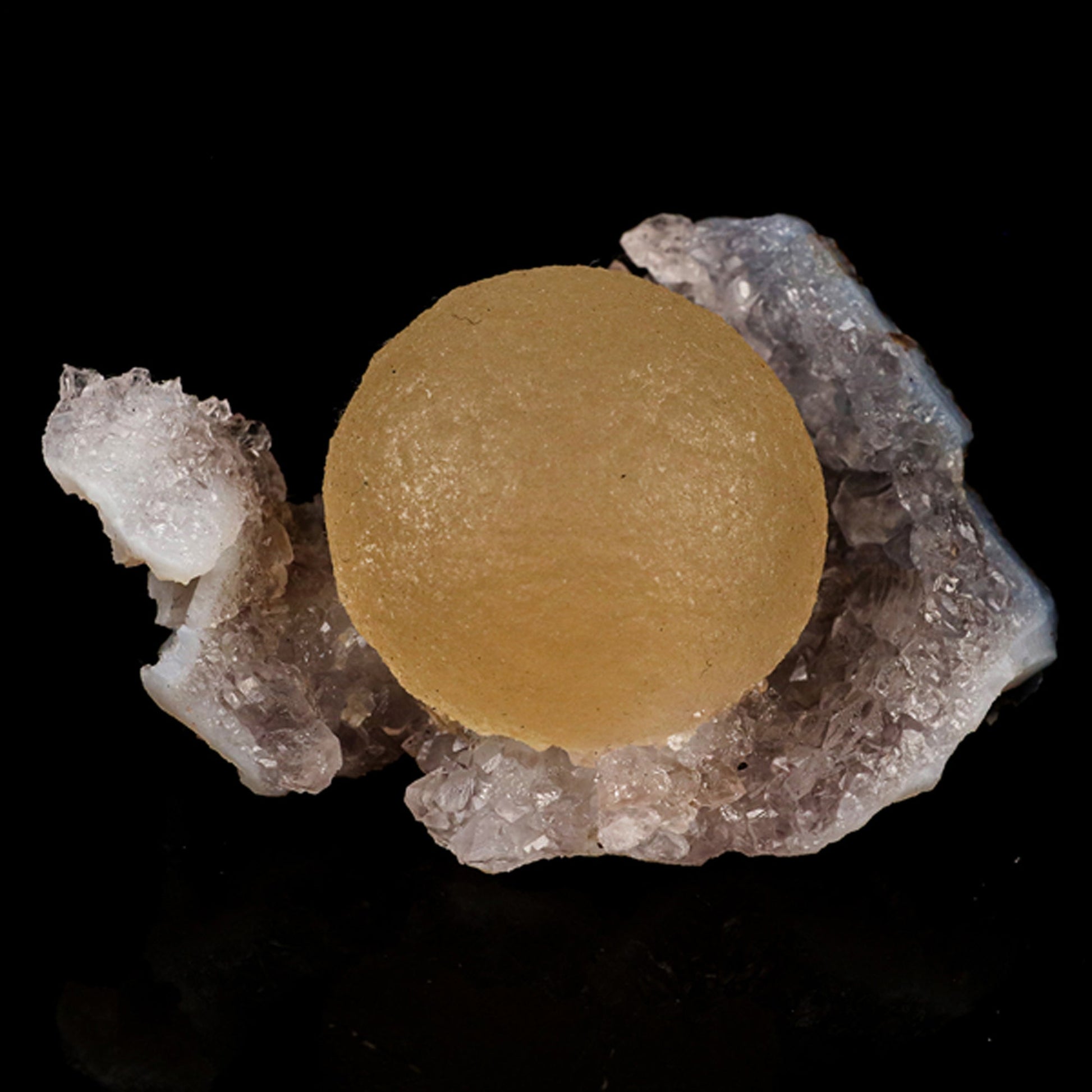 Fluorite Huge Ball on Amethyst Very Rare Natural Mineral Specimen # B 5786 Fluorite Superb Minerals 