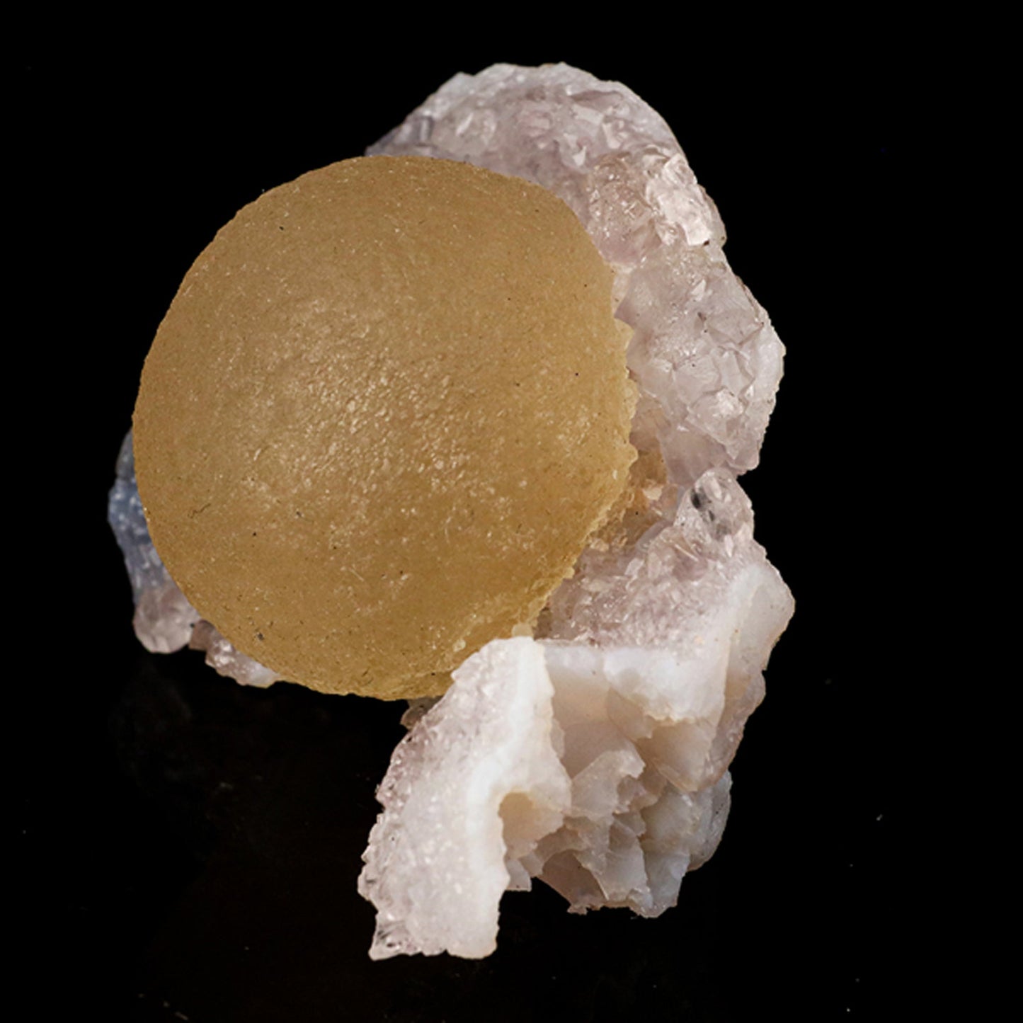 Fluorite Huge Ball on Amethyst Very Rare Natural Mineral Specimen # B 5786 Fluorite Superb Minerals 