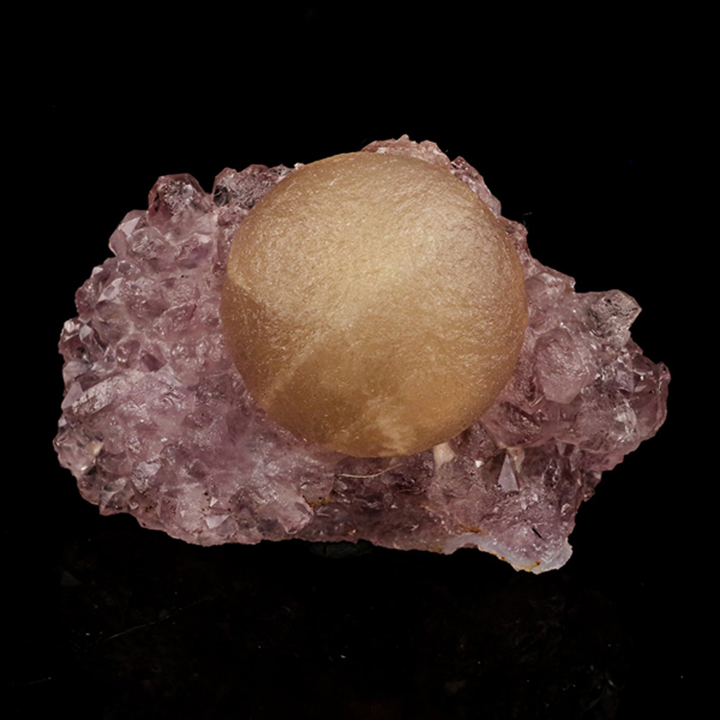 Fluorite Huge Ball on Amethyst Very Rare Natural Mineral Specimen # B 5953 Fluorite Superb Minerals 