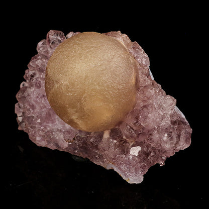 Fluorite Huge Ball on Amethyst Very Rare Natural Mineral Specimen # B 5953 Fluorite Superb Minerals 