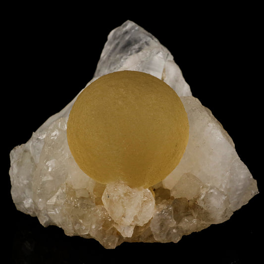 Fluorite Huge Ball on MM Quartz Natural Mineral Specimen # B 5756 Fluorite Superb Minerals 