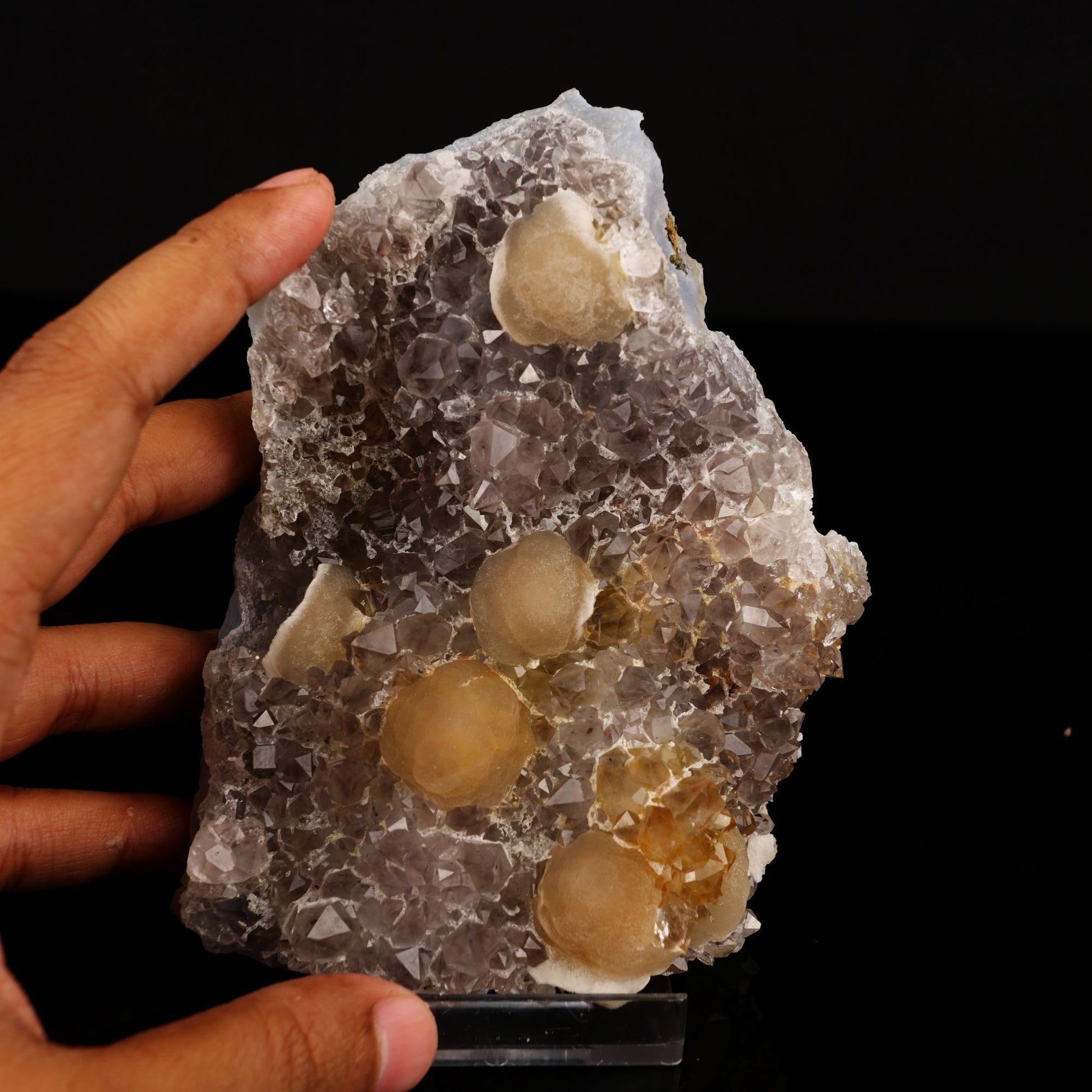 Fluorite on Amethyst Natural Mineral Specimen # B 5606 Fluorite Superb Minerals 