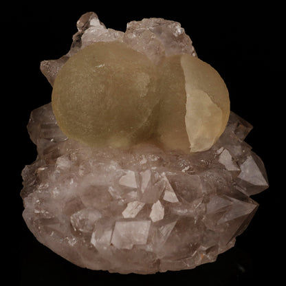 Fluorite on Amethyst Natural Mineral Specimen # B 5645 Fluorite Superb Minerals 