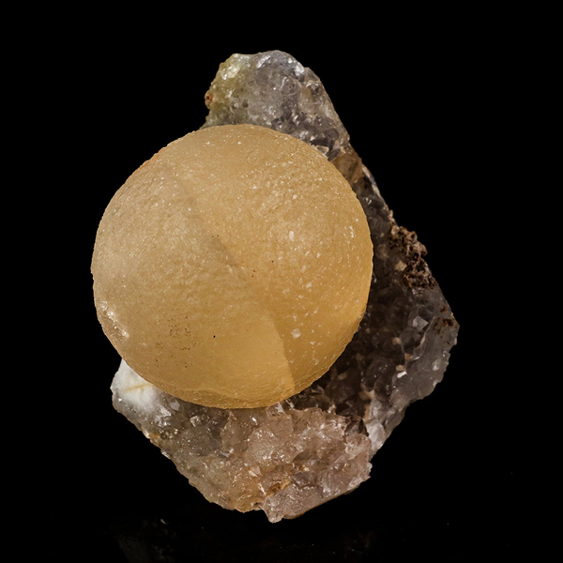 Fluorite on MM Quartz geode Natural Mineral Specimen # B 6139 – Superb  Minerals