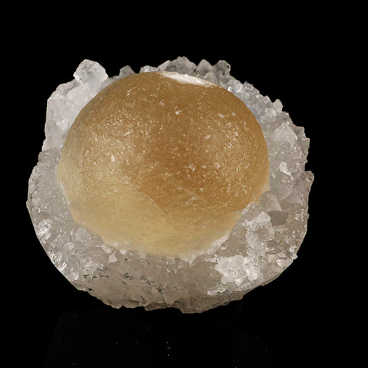 Fluorite on MM Quartz geode Natural Mineral Specimen # B 6141 Fluorite Superb Minerals 