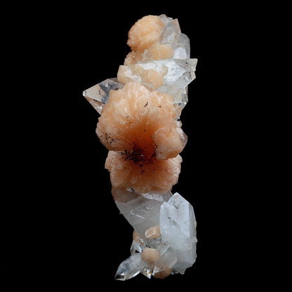 Gemmy Apophyllite Terminated Stalactite with Stilbite Natural Mineral …  https://www.superbminerals.us/products/gemmy-apophyllite-terminated-stalactite-with-stilbite-natural-mineral-specimen-repaired-b-4090  Features:Very fine classic Apophyllite and Stilbite piece out of from Jalgaon District, Maharashtra, India.– the Apophyllite crystals are clear, gemmy and perfectly terminated and the Stilbite crystals are a peach color with a pearl luster.