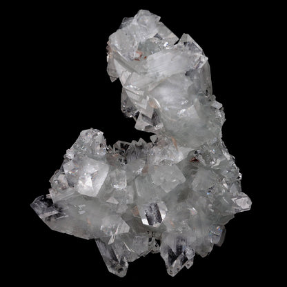 Gemmy Terminated Apophyllite Cluster Natural Mineral Specimen # B 4219  https://www.superbminerals.us/products/gemmy-terminated-apophyllite-cluster-natural-mineral-specimen-b-4219  Features:Fantastic doubly terminated colorless, very glassy, tetragonal apophyllite crystals with striking water-clear, gem, highly modified pinacoidal terminations around translucent bodies are dramatically stacked to form a stunning architectural stalactite from Jalgaon. The crowning crystal is bit long.