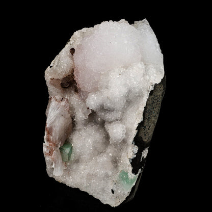 Goosecreekite with MM Quartz and green Apophyllite Self Standing Natural Mineral Specimen # B 6594 Goosecreekite Superb Minerals 
