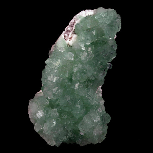 Green Apophyllite 3-D Crystals Big Cluster Natural Mineral Specimen #…  https://www.superbminerals.us/products/green-apophyllite-3-d-crystals-big-cluster-natural-mineral-specimen-b-4627  Features: Striking, huge, and sculptural 3-dimensional matrix combination from an undisclosed Maharashtra State location. The item is dominated by two-toned, mint-green and off-white, glossy, transparent, blocky tetragonal apophyllite crystals with satin lustre faces.The apophyllites compliment each other nicely 