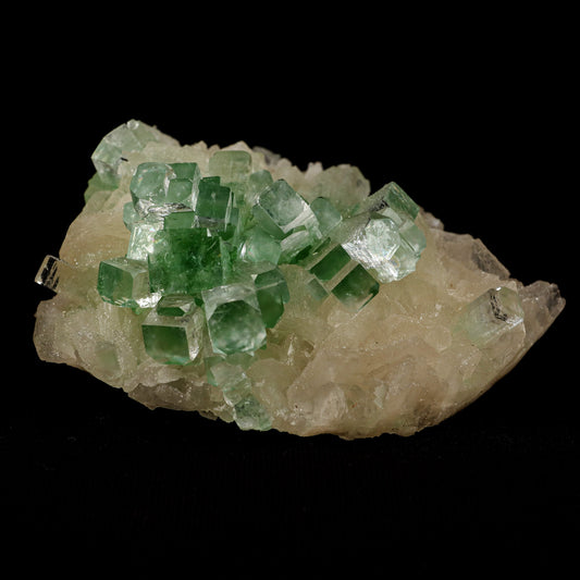 Green Apophyllite Disco Ball with Stilbite Natural Mineral Specimen #…  https://www.superbminerals.us/products/green-apophyllite-disco-ball-with-stilbite-natural-mineral-specimen-b-5120  Features: The finding of these spectacular fluorapophyllite "disco balls" while excavating huge diameter water wells is without a doubt one of the Deccan Traps' Great Finds.A "small ball" over... "ball" of densely intergrown, gemmy, highly glassy, mint-green to colourless tetragonal crystals with pinacoidal termination