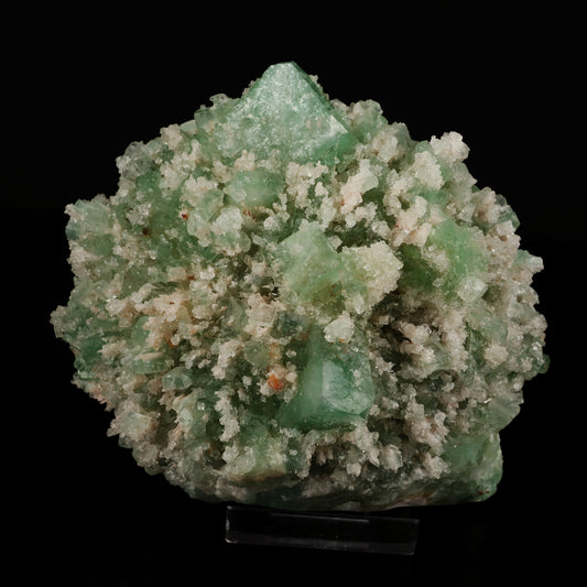 Green Apophyllite with Mordenite Natural Mineral Specimen # B 5582 Apophyllite Superb Minerals 