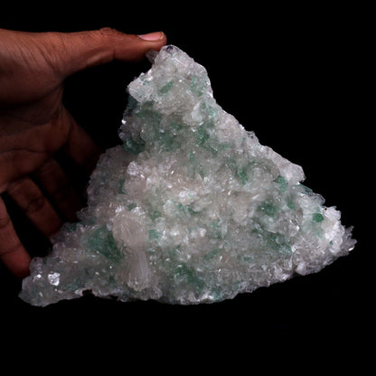 Green Apophyllite with Stilbite big Cluster Natural Mineral Specimen # B 4769 Apophyllite Superb Minerals 