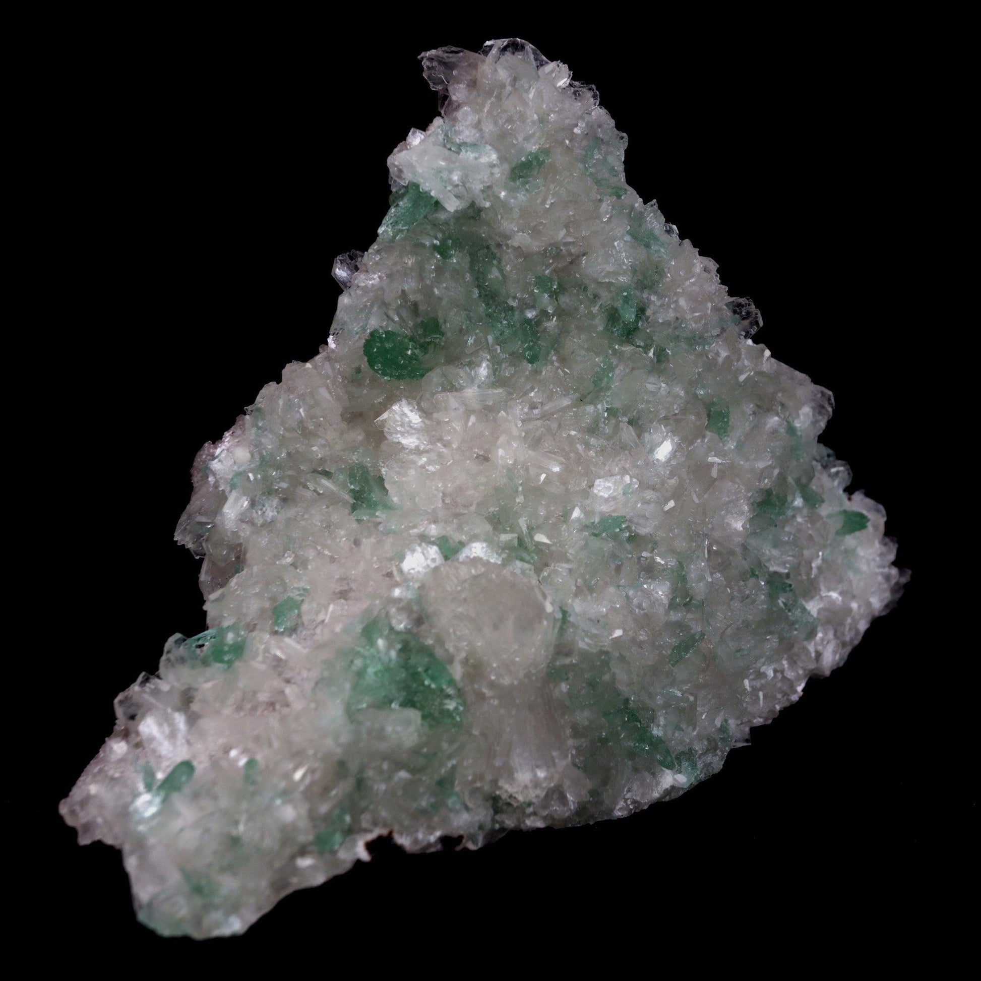 Green Apophyllite with Stilbite big Cluster Natural Mineral Specimen # B 4769 Apophyllite Superb Minerals 