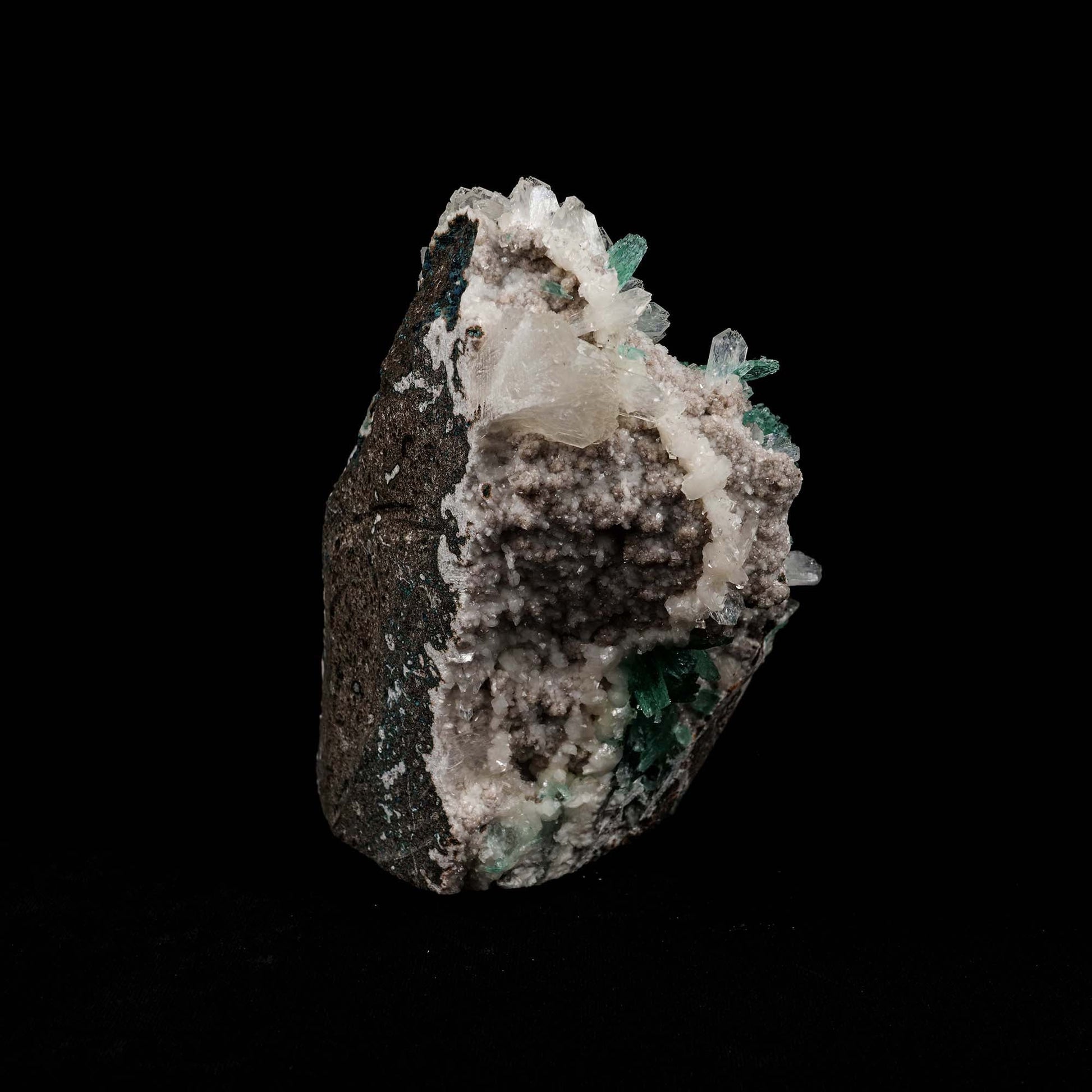 Green Apophyllite with Stilbite Natural Mineral Specimen # B 5200  https://www.superbminerals.us/products/green-apophyllite-with-stilbite-natural-mineral-specimen-b-5200  Features: On a plate of contrasting Stilbite crystals, a stunning example of glossy, radiating clusters of translucent green Apophyllite crystals. Flat terminations characterise these rare Apophyllite crystals, and the radiating, round-like clusters are stunning.This is a fantastic piece in fantastic condition.