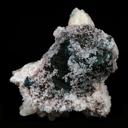 Green Apophyllite with Stilbite on Chalcedony Natural Mineral Specimen…  https://www.superbminerals.us/products/green-apophyllite-with-stilbite-on-chalcedony-natural-mineral-specimen-b-4116  Features:The specimen consists of striking, strongly lustrous, transparent and gem, rich green Apophyllite crystals growing in a beautiful spray. The quality of the Apophyllite is tremendous - transparent, limpid, perfect sharp pyramidal terminations and water clear. Small Stilbite crystals are seen too. In superb
