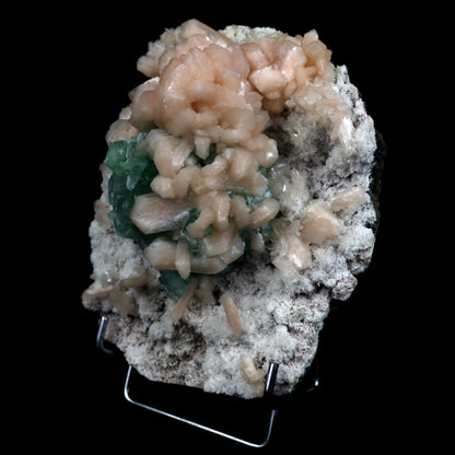 Green Apophyllite with Stilbite On Cluster Natural Mineral Specimen # B 4879 Scolecite Superb Minerals 