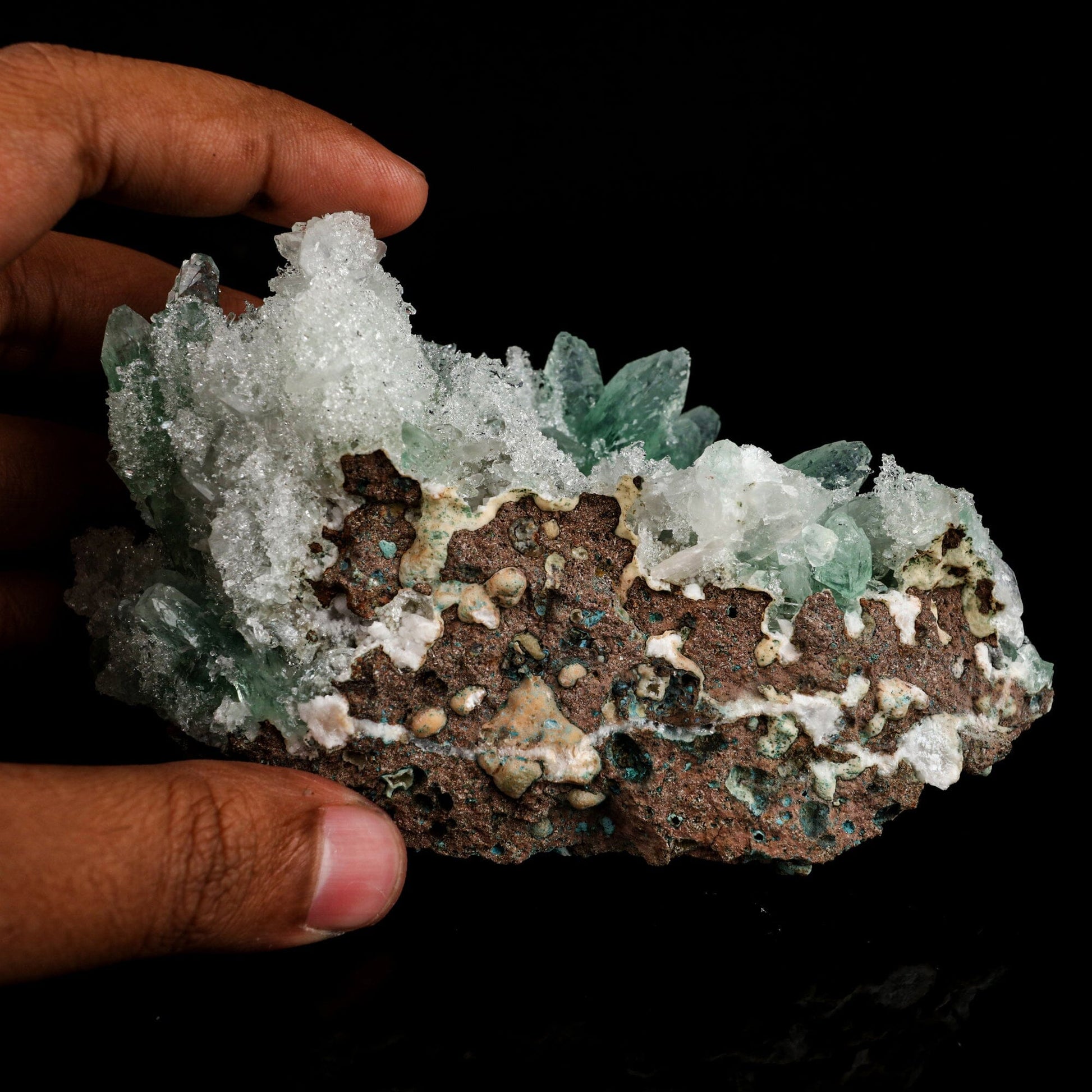 Green Gemmy Apophyllite Natural Mineral Specimen # B 6550 Apophyllite Superb Minerals 