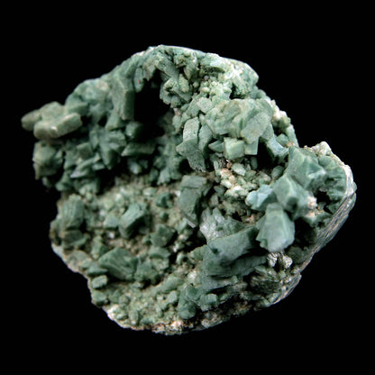 Heulandite Big Cluster Natural Mineral Specimen # B 3988  https://www.superbminerals.us/products/heulandite-big-cluster-natural-mineral-specimen-b-3988  Features Large cluster of lustrous translucent green heulandite crystals fully crystallized on all sides of the specimen with only thin attachment points. The heulandite crystals are colored green by microscopic celadonite inclusions and coating.