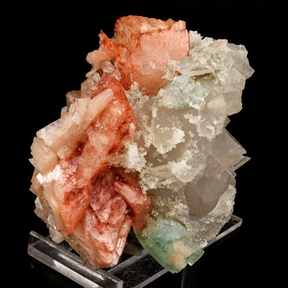 Heulandite Bow with Calcite and Apophyllite Natural Mineral Specimen # B 6538 Heulandite Superb Minerals 