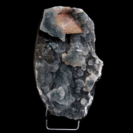 Heulandite Lusterous on Chalcedony Vug (Repaired) Natural Mineral Specimen # B 4656 Heulandite Superb Minerals 