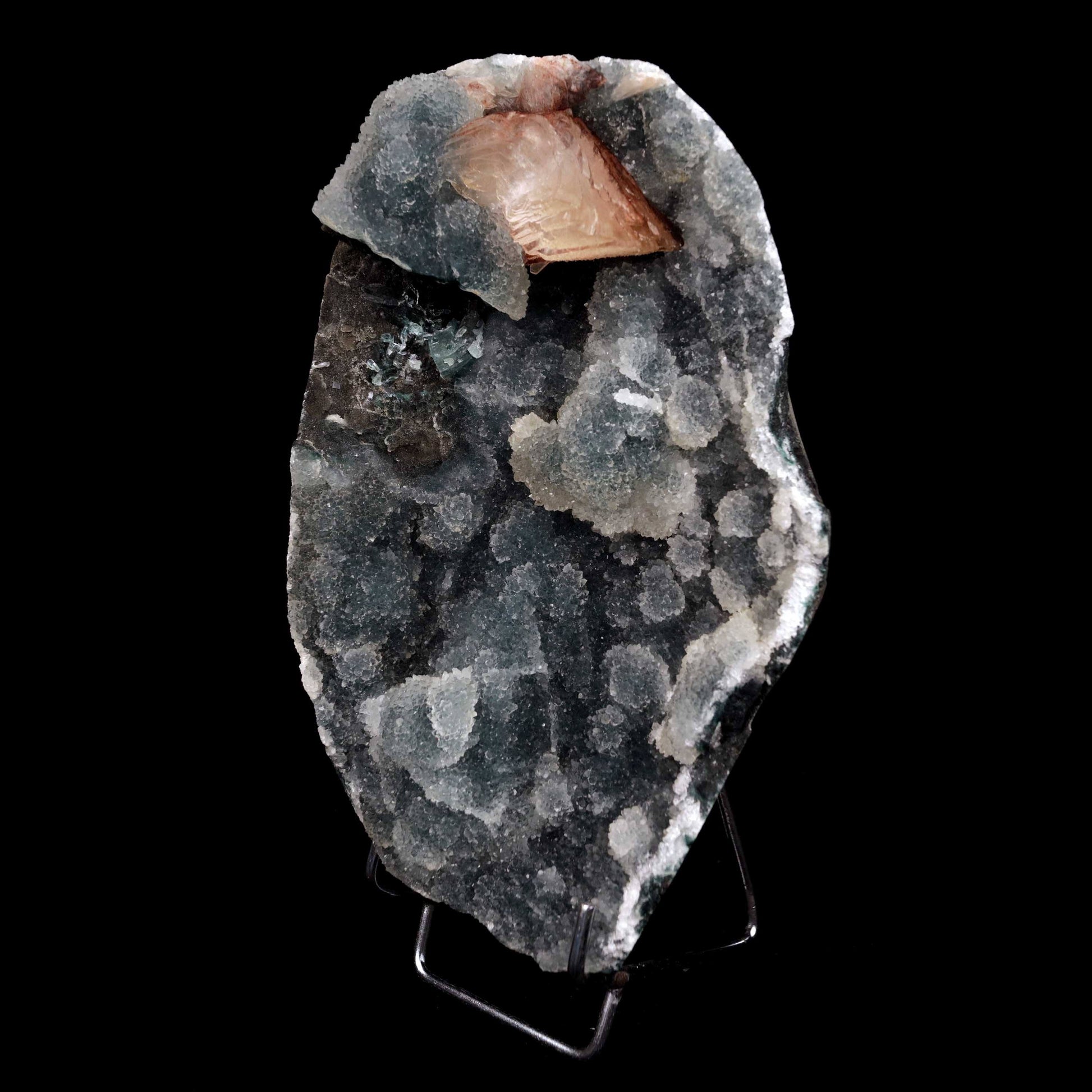 Heulandite Lusterous on Chalcedony Vug (Repaired) Natural Mineral Specimen # B 4656 Heulandite Superb Minerals 