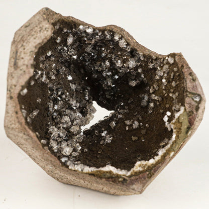 Heulandite on Chalcedony geode Natural Mineral Specimen # B 6530 Heulandite Superb Minerals 