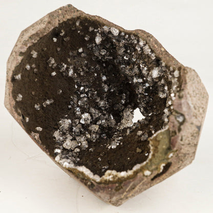 Heulandite on Chalcedony geode Natural Mineral Specimen # B 6530 Heulandite Superb Minerals 