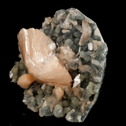 Heulandite Petals in Chalcedony geode Free Standing Natural Mineral Specimen # B 6611 Heulandite Superb Minerals 