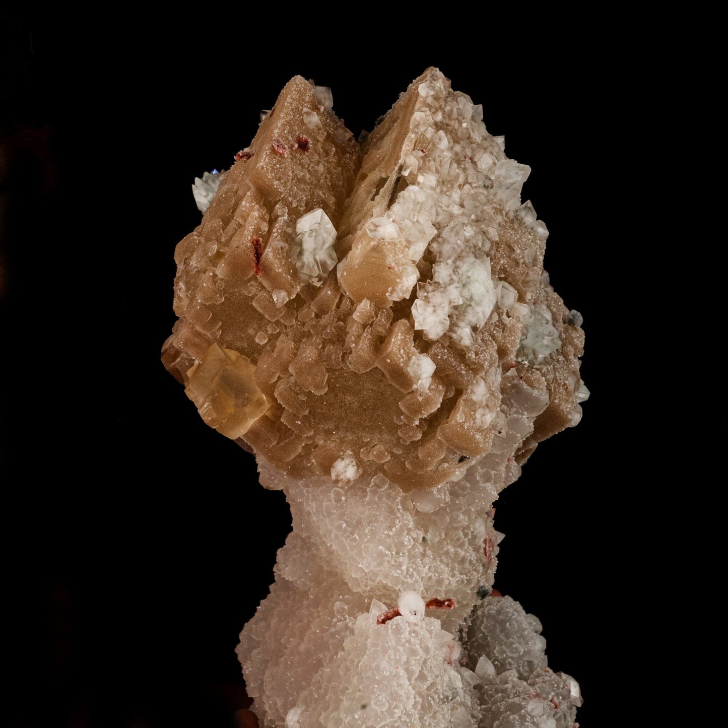 Huge Calcite formation with Chalcedony and stilbite Natural Mineral Specimen # B 6615 Calcite Superb Minerals 