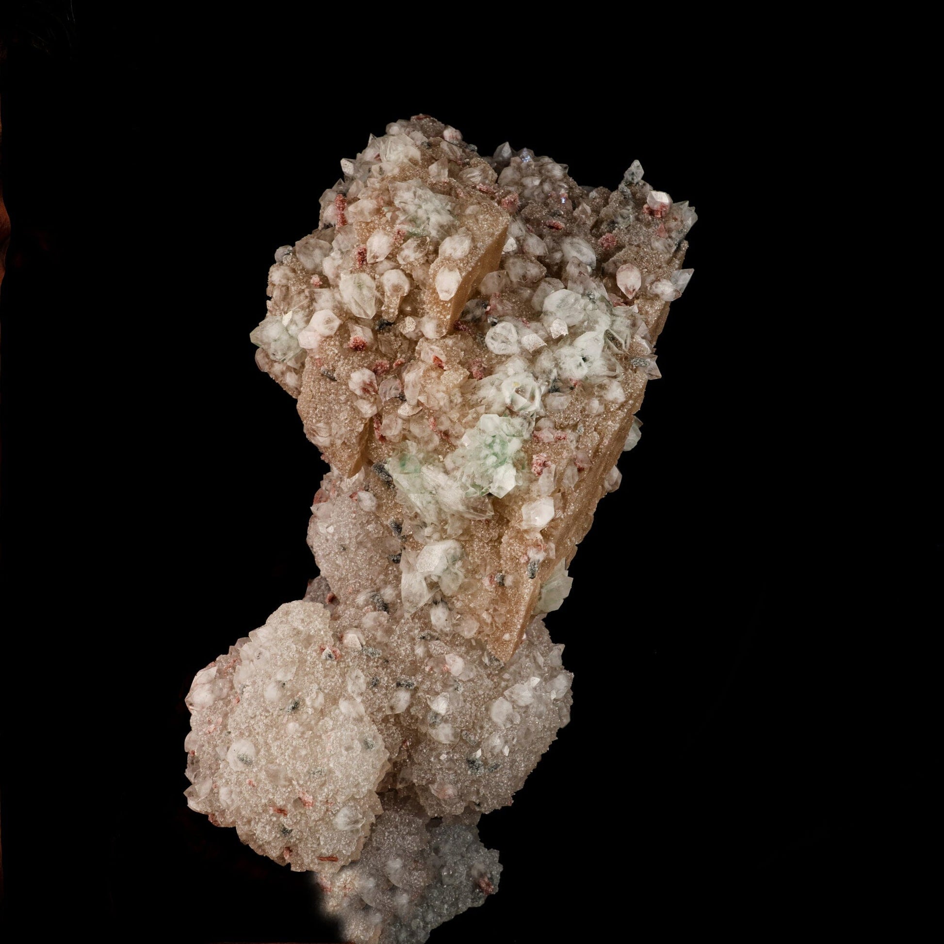 Huge Calcite formation with Chalcedony and stilbite Natural Mineral Specimen # B 6615 Calcite Superb Minerals 