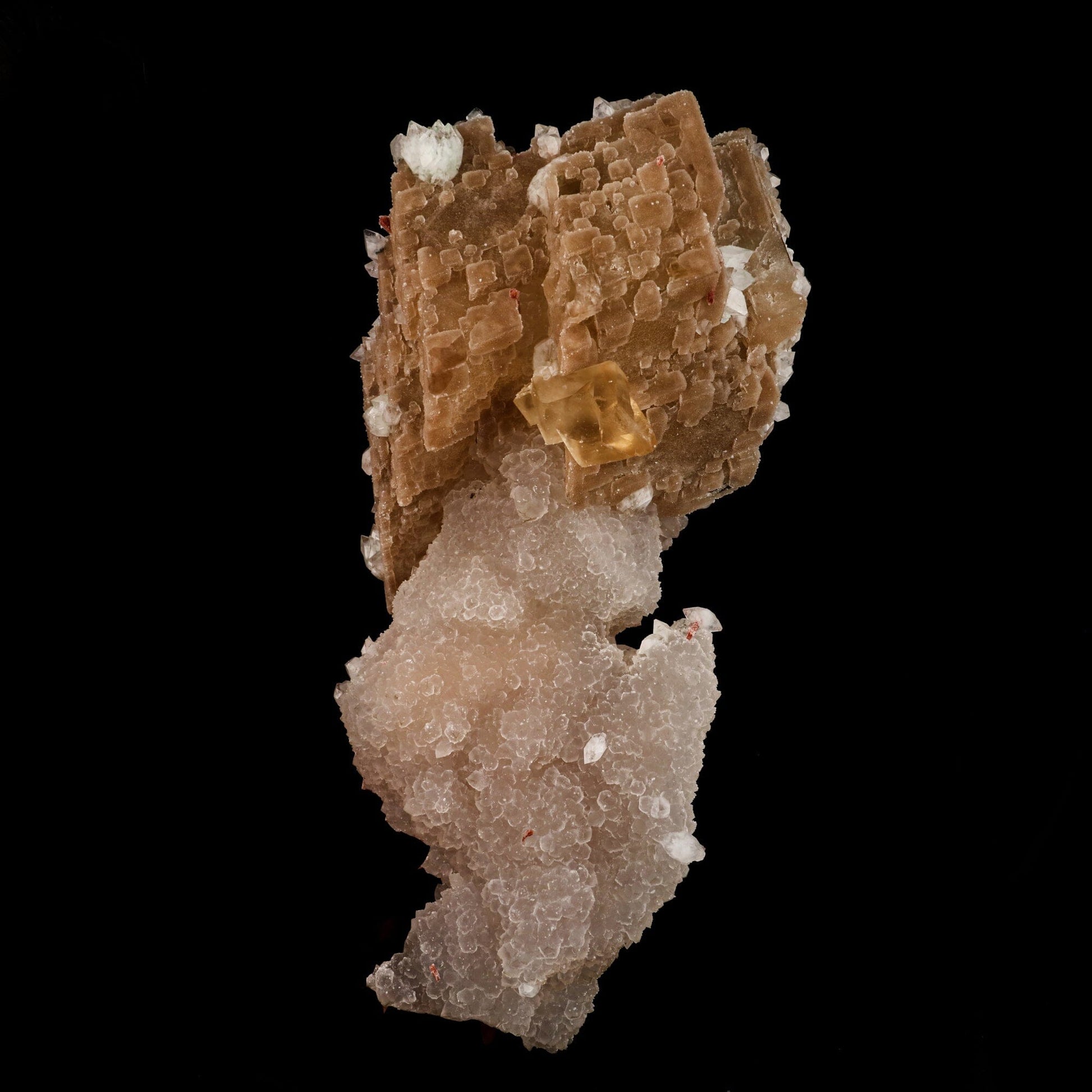 Huge Calcite formation with Chalcedony and stilbite Natural Mineral Specimen # B 6615 Calcite Superb Minerals 